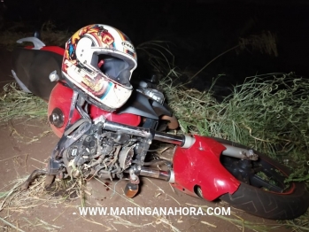 foto de Ciclista morre, e motociclista fica gravemente ferido na rodovia em Paiçandu