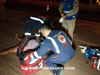 foto de Ciclista morre, e motociclista fica gravemente ferido na rodovia em Paiçandu