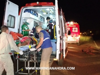 foto de Ciclista morre, e motociclista fica gravemente ferido na rodovia em Paiçandu