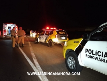 foto de Ciclista morre, e motociclista fica gravemente ferido na rodovia em Paiçandu