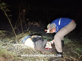 foto de Ciclista morre, e motociclista fica gravemente ferido na rodovia em Paiçandu