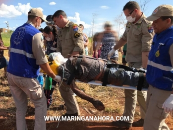 foto de Motorista é ejetado do carro após capotar várias vezes em Maringá