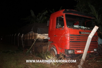 foto de Motorista de 80 anos morre esmagado pelo próprio caminhão na PR-323 em DR Camargo