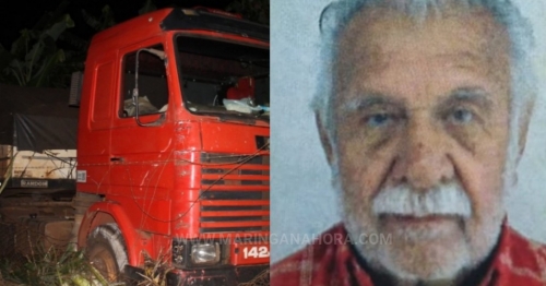 Motorista de 80 anos morre esmagado pelo próprio caminhão na PR-323 em DR Camargo