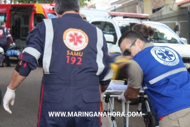 foto de Homem é socorrido em estado grave após levar facada durante discussão em Maringá