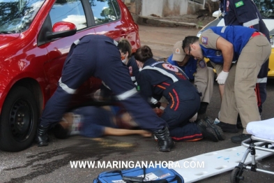 foto de Homem é socorrido em estado grave após levar facada durante discussão em Maringá