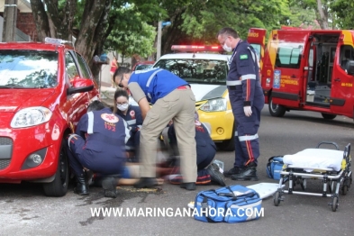 foto de Homem é socorrido em estado grave após levar facada durante discussão em Maringá