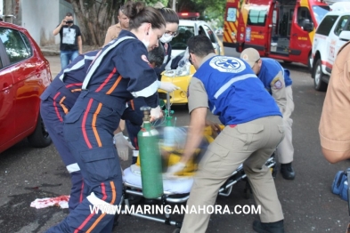 foto de Homem é socorrido em estado grave após levar facada durante discussão em Maringá