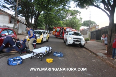 foto de Homem é socorrido em estado grave após levar facada durante discussão em Maringá