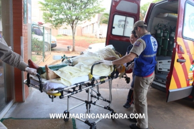 foto de Homem é socorrido em estado grave após levar facada durante discussão em Maringá