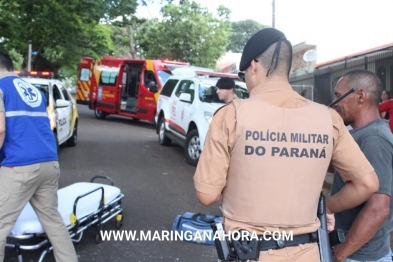 foto de Homem é socorrido em estado grave após levar facada durante discussão em Maringá