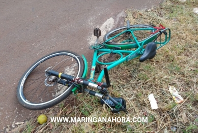 foto de Ciclista fica ferido após colidir contra uma motocicleta em Paiçandu 