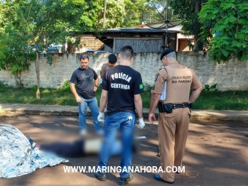 foto de Jovem é executado a tiros enquanto entregava panfletos em Paiçandu