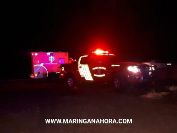 foto de A véspera de Natal; condutor morre após ser ejetado de carro em capotamento entre Maringá e Iguatemi