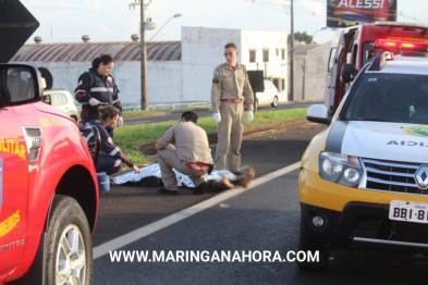 foto de Homem morre após ser atropelado por carreta na PR-317 em Maringá