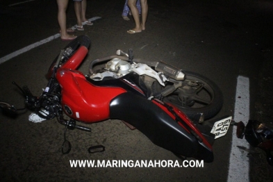 foto de Motociclista e pedestre ficam gravemente ferido após acidente em Maringá