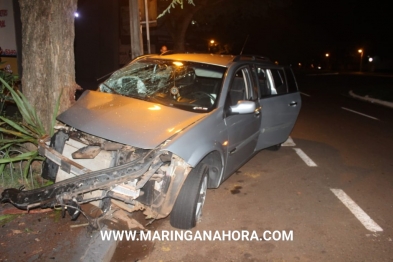 foto de Suspeito de integrar facção criminosa “PCC” é preso com mandado de prisão em aberto após bater carro durante fuga Maringá