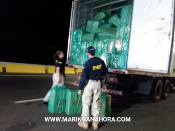 foto de Motorista de Sarandi é preso com aproximadamente 750 mil maços de cigarros em Mandaguari 