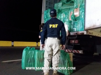 foto de Motorista de Sarandi é preso com aproximadamente 750 mil maços de cigarros em Mandaguari 