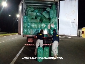 foto de Motorista de Sarandi é preso com aproximadamente 750 mil maços de cigarros em Mandaguari 