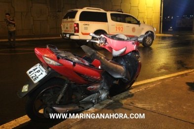 foto de Motociclista sofre ferimentos graves após bater em lateral de carro em Maringá