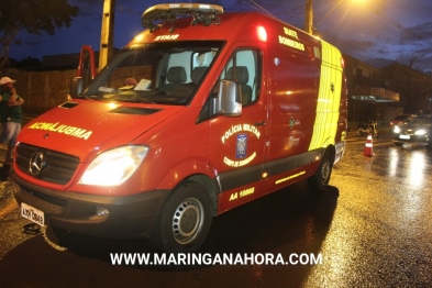 foto de Motociclista sofre ferimentos graves após bater em lateral de carro em Maringá