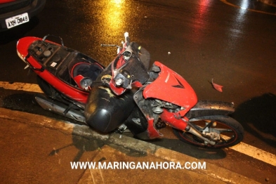 foto de Motociclista sofre ferimentos graves após bater em lateral de carro em Maringá