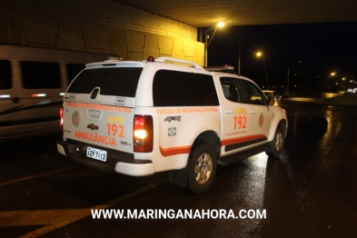 foto de Motociclista sofre ferimentos graves após bater em lateral de carro em Maringá