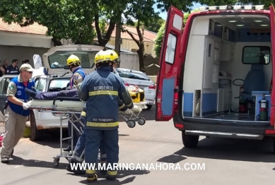 foto de Colisão em cruzamento deixa 5 pessoas feridas em Maringá