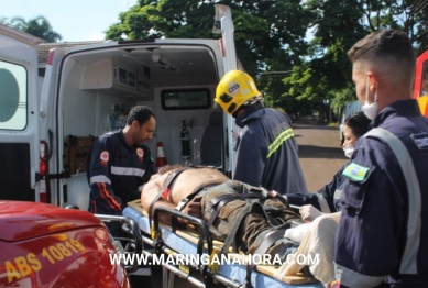 foto de Trabalhador fica ferido ao bater cabeça e ficar preso dentro de um caminhão tanque em Paiçandu