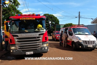 foto de Trabalhador fica ferido ao bater cabeça e ficar preso dentro de um caminhão tanque em Paiçandu