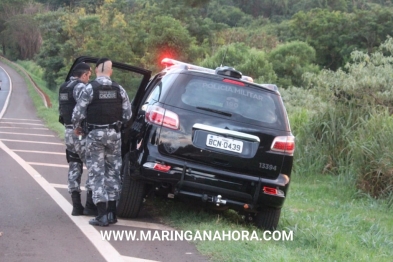 foto de Bandidos atiram contra policiais e capotam veículo roubado durante perseguição e morrem em confronto com a Choque em Marialva