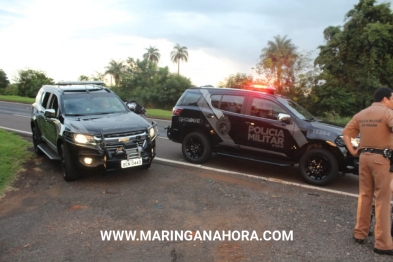 foto de Bandidos atiram contra policiais e capotam veículo roubado durante perseguição e morrem em confronto com a Choque em Marialva