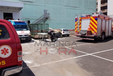 foto de Excesso de peso teria causado acidente com elevador na loja Havan em Maringá, diz bombeiros