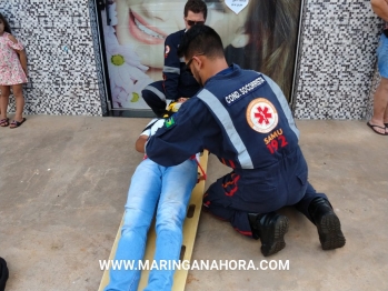 foto de Duas pessoas ficam feridas em colisão envolvendo duas motos em Paiçandu