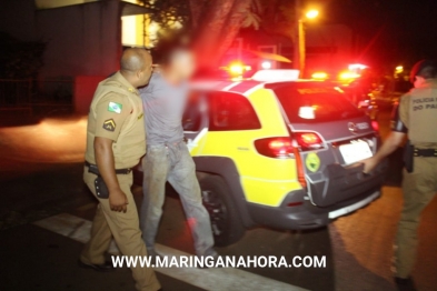 foto de Motociclista embriagado é preso após acelerar moto para fazer graça na frente da viatura da Polícia Militar em Maringá