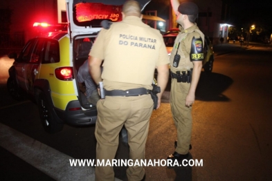 foto de Motociclista embriagado é preso após acelerar moto para fazer graça na frente da viatura da Polícia Militar em Maringá