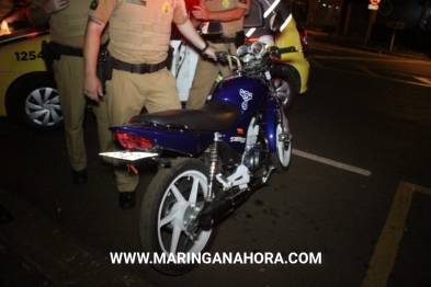 foto de Motociclista embriagado é preso após acelerar moto para fazer graça na frente da viatura da Polícia Militar em Maringá