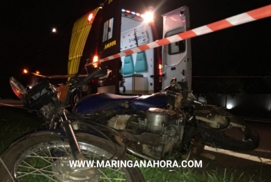 foto de Carro atropela, mata motociclista, e motorista foge sem prestar socorro em Maringá