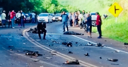 Acidente grave deixa um morto e uma pessoa gravemente ferida no trevo de Guaravera