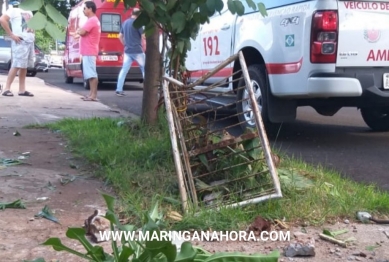 foto de Motociclista de 19 anos morre depois de bater contra carro em cruzamento de ruas, em Maringá