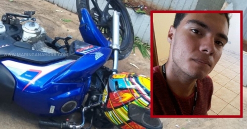 Motociclista de 19 anos morre depois de bater contra carro em cruzamento de ruas, em Maringá