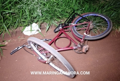 foto de Duas pessoas ficam feridas em acidente envolvendo moto e bicicleta em Paiçandu