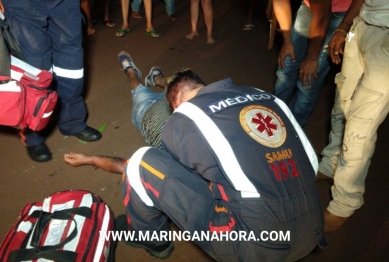 foto de Duas pessoas ficam feridas em acidente envolvendo moto e bicicleta em Paiçandu