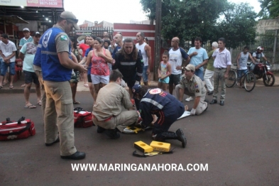 foto de Duas mulheres ficaram feridas em acidente de moto em Sarandi, uma delas em estado grave