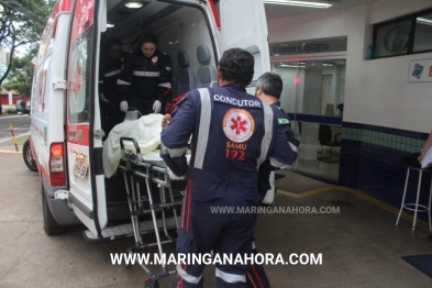 foto de Homem fica ferido após peça de carreta desprender e atingir veículo no Contorno Norte em Maringá