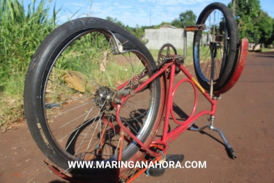 foto de Duas crianças ficaram feridas após queda de bicicleta no Parque Tarumã em Maringá