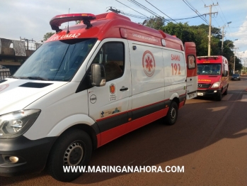 foto de Motociclista e ciclista ficam feridas após colisão na marginal da PR-323