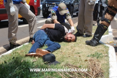 foto de Após perseguição motociclista bate em árvore, e é preso com drogas e dinheiro em Maringá