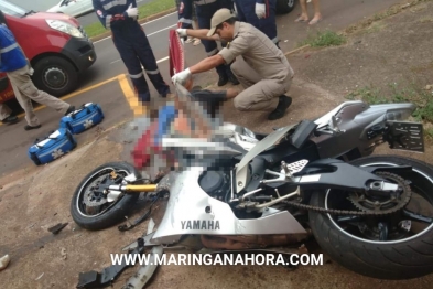 foto de Jovem pega moto emprestada e morre em acidente em Maringá